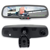 Master Tailgaters 4.3" LCD Rear View Mirror with 1080P 30FPS, 720P 60FPS HD DVR Recorder with Superior Night Vision + Backup Camera Enabled