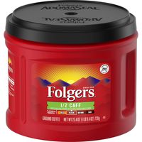 Folgers 1/2 Caff Coffee, 25.4 Ounce, Packaging May Vary