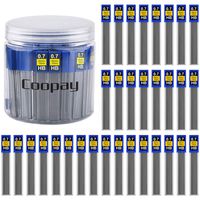 Coopay 960 Pieces Lead Refills 0.7 mm HB Break Resistant Mechanical Pencil Refills, 12 Pack Per Tube, 80 Tubes(0.7 mm)