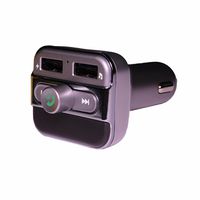 Bluetooth FM Transmitter for Car with AUX Port, USB, MP3, for iPhone, Android, Supports MP3/WMA, Micro SD Card Slot