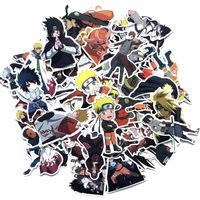 Apehuyuan 60 Pcs Anime Naruto Stickers Vinyl Graffiti Stickers for Skateboard Pad Car Computer Laptop Luggage Bicycle