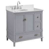 Dorel Living Otum 36" Bathroom Vanity, Gray