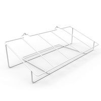 Storex 71151U01C Metal Shelf Rack, Fits 5 Small Book Bins (Bins Sold Separately), White