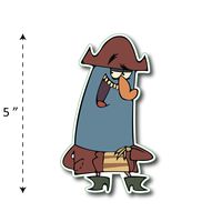 (TK-155) The Marvelous Misadventures of Flapjack | Captain K'nuckles - Waterproof Vinyl Sticker for Laptops Tablets Cars Motocycles Bicycle Skateboard Luggage Or Any Flat Surface (5")