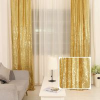 TRLYC 36"84" Gold Sequin Wedding Backdrop 3Ft7Ft Sparkly Party Decoration And Curtain