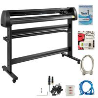 VEVOR Vinyl Cutter 53 Inch Vinyl Cutter Machine Vinyl Sign Cutting Plotter Starter Bundle Kit Vinyl Plotter with Floor Stand for Label Making
