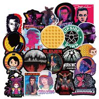 100PCS Stranger Things Stylish Stickers Laptop Stickers Cute Cartoon Computer Vinyl Sticker Waterproof Bike Skateboard Luggage Decal Graffiti Patches Decal (100PCS Stranger Things)