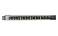 NETGEAR 52-Port Gigabit Stackable Smart Managed Pro PoE Switch (GS752TPSB) - with 48 x PoE/PoE+ @ 384W, 6 x 1G/2.5G SFP, Desktop/Rackmount, and ProSAFE Lifetime Protection