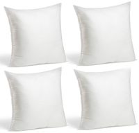 Foamily Set of 4-24 x 24 Premium Hypoallergenic Stuffer Pillow Inserts Sham Square Form Polyester, 24" L X 24" W, Standard/White