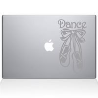 The Decal Guru Dance Ballet Shoes Decal Vinyl Sticker, 13" MacBook Pro (2016 & Newer Models), Silver (1415-MAC-13X-S)