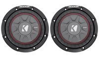 (2) Kicker 43CWRT672 COMPRT67 6 3/4" 600W Shallow Car Subwoofers Subs CWRT67-2