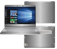 Decalrus - Protective Decal for HP Spectre x360 13-W013DX (13.3" Screen) Laptop Titanium Texture Brushed Aluminum Skin Decal case Cover wrap BAspectre13_w013dxTitanium