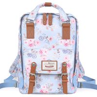 Himawari School Waterproof Backpack 14.9" College Vintage Travel Bag for Women,14 inch Laptop for Student（190-02#）