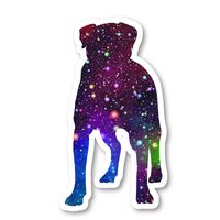 Dog Standing Sticker Bright Galaxy Stickers - 2 Pack - Laptop Stickers - 2.5" Vinyl Decal - Laptop, Phone, Tablet Vinyl Decal Sticker (2 Pack) S81869