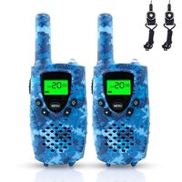 E-WOR Walkie Talkies for Kids, 22 Channels FRS/GMRS UHF Kids Walkie Talkies, 2 Way Radios 4 Miles Walkie Talkies Kids with Flashlight-Best Gifts for Boys and Girls, 1 Pair