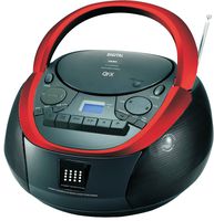 QFX J-71 Portable Top-loading CD/Cassette/MP3 Stereo Player and AM/FM Radio