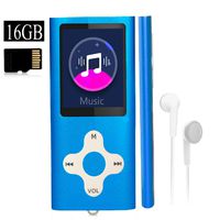 Mp3 Player,Music Player with a 16 GB Memory Card Portable Digital Music Player/Video/Voice Record/FM Radio/E-Book Reader/Photo Viewer/1.8 LCD