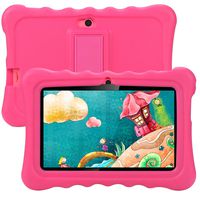 Kids Tablet, Tagital T7K Plus 7 Inch Android 9.0 Tablet for Kids, 1GB +16GB, Kid Mode Pre-Installed, WiFi Android Tablet, Kid-Proof Case (Pink)