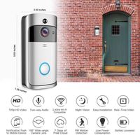 Kikole Home Wireless Remote Monitoring Real-Time Two-Way Talk Video Doorbell Remote Home Monitoring Systems