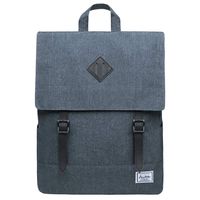 Stylish School Bookbag Kaukko College Student Laptop Backpacks fit 14" Laptops (Darkgrey-KS04-2)