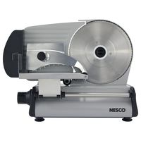 NESCO FS-250, Stainless Steel Food Slicer, Adjustable Thickness, 8.7", Silver