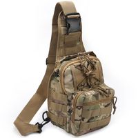 Tactical Shoulder Bag,1000D Outdoor Military Molle Sling Backpack Sport Chest Pack Daypack Bags for Camping, Hiking, Trekking, Rover Sling (CP)