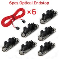 MakerHawk 6pcs Optical Endstop with 1M Cable Optical Switch Sensor Photoelectric Light Control Optical Limit Switch Module for 3D Printer