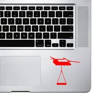 StickAny Palm Series Chinook Sticker for MacBook Pro, Chromebook, and Laptops (Red)