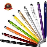 Stylus Pen, DHTS 10 Pcs 2 in 1 Slim Stylus, Ballpoint Pen for Universal Touch Screens Devices, iPhone 7, iPhone 6 Plus, iPad, Tablets, Samsung , 10 Color