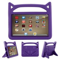 Fi re HD 8 Case,Fi re 8 Kids Case-APLPJYR Kids Shock Proof Light Weight Protective Stand Cover with Handle for Fi re HD 8 Tablet (All-New Fi re HD 8 (7th 2017/2018/6th 2016) (purple1)