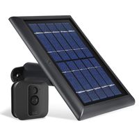 Wasserstein Solar Panel with Internal Battery Compatible with Blink XT and Blink XT2 Outdoor Camera (Black)