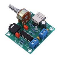 Icstation PM2038 2X5W Stereo Audio Amplifier Board 5V USB Powered Adjustable Volume
