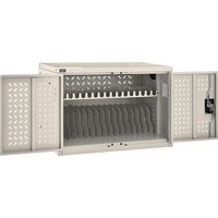 16-Device Charging Cabinet, Putty, Unassembled