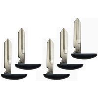 qualitykeylessplus Lot of 5 Key Blade Blank Replacements for Ford Paddle Remote Uncut with Free KEYTAG