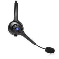 Blue Tiger Advantage Plus Wireless Bluetooth Voice Assisted Headset - Professional Truckers' Noise Cancellation Head Set with Microphone - Clear Sound, Long Battery Life, No Wires - 36 Hour Talk Time