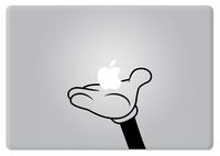 Mickey Mouse Holding Apple Macbook Decal Vinyl Sticker Apple Mac Air Pro Retina Laptop sticker
