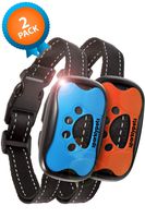 SparklyPets Humane Dog Bark Collar 2 Pack | Anti Barking Training Collar | Vibrating, No Shock Stop Barking for Small Medium Large Dogs | Upgrade 2020 Pet Corrector