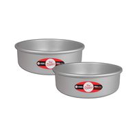 Fat Daddio's Anodized Aluminum Round Cake Pans, 4 x 3 Inch, Set of 2