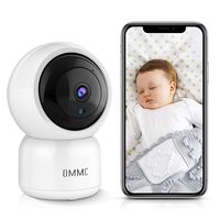 OMMC Wireless Security Camera 1080P, Baby Monitor Home IP Camera with Night Vision/2-Way Audio/Motion Detection,Works with Alexa