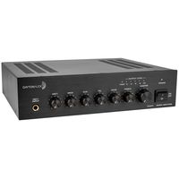 Dayton Audio DA20T 20W Tabletop Mixer-Amplifier 70V / 100V or 4 Ohm 2 Mic 1 Aux 1 Telephone Inputs