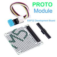 MakerFocus M5stack ESP32 Development Board Official Experimental Prototype Board Set with DHT12 Temperature and Humidity Sensor Grove Cable Proto Expansion Board for ESP32 Basic Kit and Mpu9250 Kit
