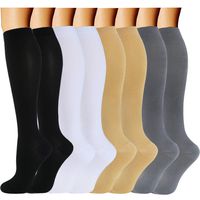 ACTINPUT Compression Socks Women & Men 15-20mmHg - Best Medical,Nursing,Hiking,Travel & Flight Socks-Running & Fitness (Large/X-Large, Assorted 1-8 Pack)