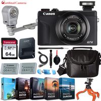 Canon PowerShot G7 X Mark III Digital Camera w/Professional Editing Software (Black) + LED Video Light & Exclusive Accessory Bundle