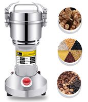 CGOLDENWALL 300g Electric Grain Mill Spice Herb Grinder Pulverizer Super Fine Powder Machine for Spice Herbs Grains Coffee Rice Corn Sesame Soybean Fish Feed Pepper Medicine 110V