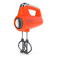 Black+Decker MX600TR Helix Performance Premium Hand, 5-Speed Mixer, Tangerine, 5 Attachments + Case