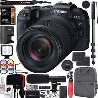 Canon EOS RP Full-Frame Mirrorless Digital Camera Body with RF 24-240mm F4-6.3 is USM Lens Kit and Deco Gear Photo Video Pro Backpack Case Extra Battery Microphone and 72" Monopod Bundle
