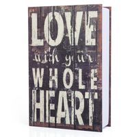 wishacc Dictionary Secret Book Hidden Safe with Key Lock Book Safe Love Style Full Size 9.4 x 6.1 x 2 .2inches