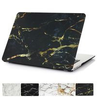 MacBook Pro 15 Retina Case, PapyHall Marble Pattern Plastic Hard Shell Cover for Apple MacBook Pro 15 inch Retina Display (NO CD-ROM Drive) Model: A1398 - (Black Gold Marble)