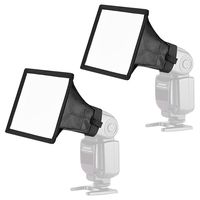 Neewer 2-Pack 6x5 inches/15x13 Centimeters Speedlite Softbox Flashlight Diffuser Kit for Canon 580EX II 600EX-RT, YongNuo YN560 III, Nikon SB-900 SB-910, Neewer TT560 TT520 TT660 and Other DSLR Flash