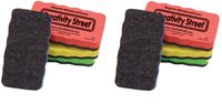 Creativity Street Magnetic Chalk and Whiteboard Erasers, 4-Pack (AC2083) (Twо Расk)